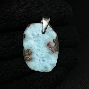 Comprar colgante plata larimar mineral piedra precio ref LarimarCP1a1