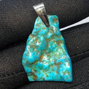 Turquesa piedra natural precio colgante plata ref turquesacp5a1