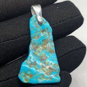 Turquesa piedra natural precio colgante plata ref turquesacp1a1