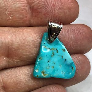 Turquesa piedra natural precio colgante plata ref turquesacp10a1