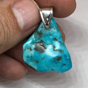 Turquesa piedra natural precio colgante plata ref turquesacp9a1