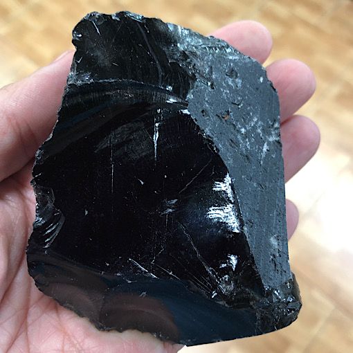 Comprar obsidiana vidrio natural grande VONP6A1 tamaño especial