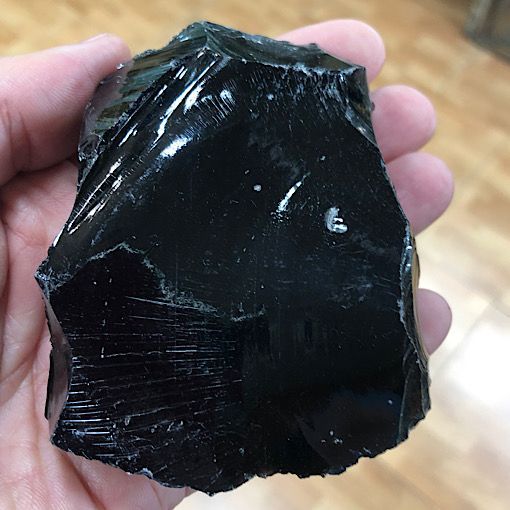 Comprar obsidiana vidrio natural grande VONP6A1 tamaño especial