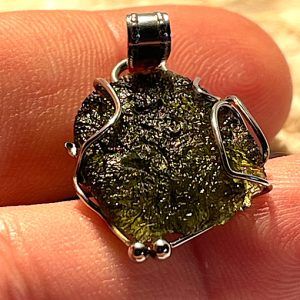 Moldavita moldavite piedra auténtica natural ref MGJCA2GO2