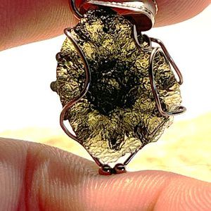 Moldavita moldavite piedra auténtica natural ref MGJCA2GO2