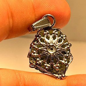 Moldavita moldavite piedra auténtica natural ref MGJCA2GO2