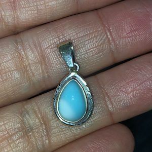 Larimar especial colgante plata mediano pequeño