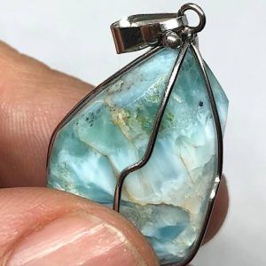colgante larimar acero