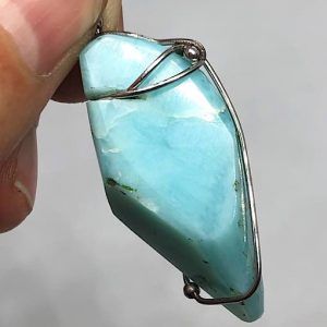 Comprar colgante acero larimar piedra preciosa LarimarCAG4