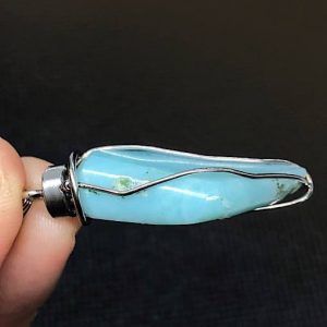 Comprar colgante acero larimar piedra preciosa LarimarCAG5