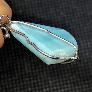 Comprar colgante acero larimar piedra preciosa LarimarCAG6