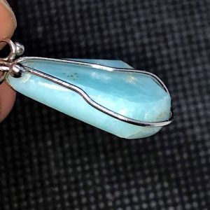 Comprar colgante acero larimar piedra preciosa LarimarCAG6