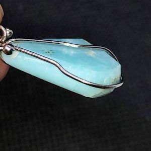 Comprar colgante acero larimar piedra preciosa LarimarCAG6
