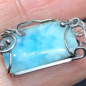 Comprar colgante acero larimar piedra preciosa LarimarCAG8