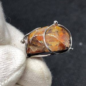 Esfalerita blenda acaramelada mineral comprar precio colgante acero ref ColganteaceroBlendaacaramelada1