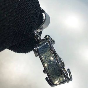 Esfalerita blenda acaramelada mineral comprar precio colgante acero ref ColganteaceroBlendaacaramelada1a1