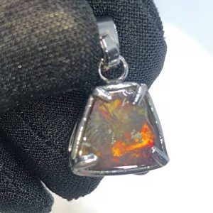 Esfalerita blenda acaramelada mineral comprar precio colgante acero ref ColganteaceroBlendaacaramelada1a1