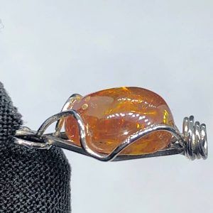Esfalerita blenda acaramelada mineral comprar precio colgante acero ref ColganteaceroBlendaacaramelada1a2