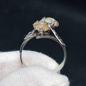 Piedra ópalo precio comprar online anillo acero OPALJAA9A3