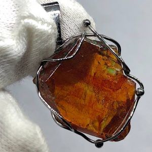 Esfalerita blenda acaramelada mineral comprar precio colgante acero ref BlendaacarameladaCA1a2