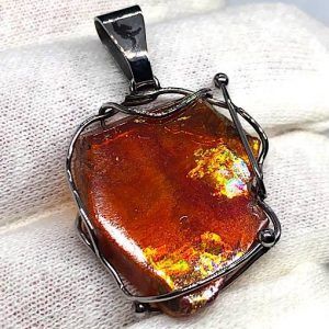 Esfalerita blenda acaramelada mineral comprar precio colgante acero ref BlendaacarameladaCA1a2