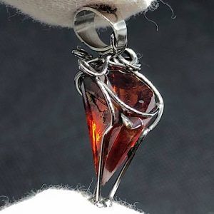 Esfalerita blenda acaramelada mineral comprar precio colgante acero ref BlendaacarameladaCA1a3
