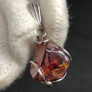 Esfalerita blenda acaramelada mineral comprar precio colgante acero ref BlendaacarameladaCA1a4