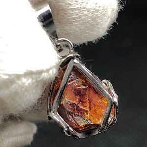 Esfalerita blenda acaramelada mineral comprar precio colgante acero ref BlendaacarameladaCA1a4