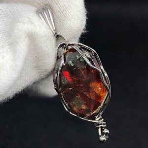 Esfalerita blenda acaramelada mineral comprar precio colgante acero ref BlendaacarameladaCA1a6