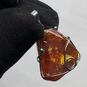 Esfalerita blenda acaramelada mineral comprar precio colgante acero ref BlendaacarameladaCA1a9