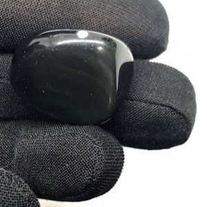 Comprar obsidiana negra con efecto arcoíris piedra natural mediano OAM3A2
