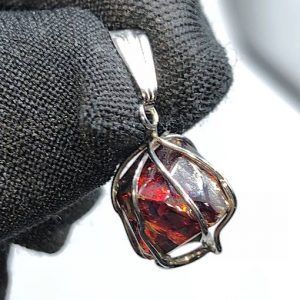 Esfalerita blenda acaramelada mineral comprar precio colgante acero ref BlendaacarameladaCA1a10
