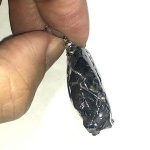 Colgante Shungit cristalizada elite piedra natural SHCJCA3C