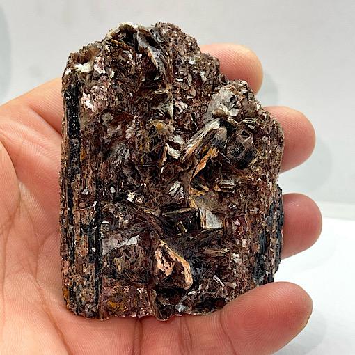 Turmalina Negra especial y mica comprar cristal natural tamaño medio grande TNM2A5