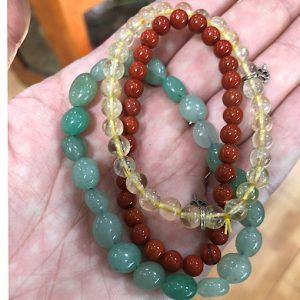 pack pulseras de minerales