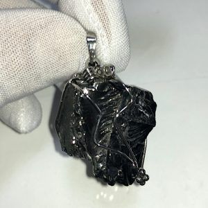 Colgante Shungit cristalizada elite piedra natural SHCJCA3C1