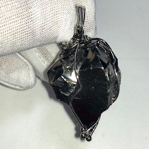 Colgante Shungit cristalizada elite piedra natural SHCJCA3C1