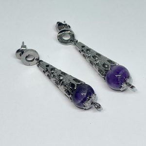 Pendientes de Amatista especial energia femenina.