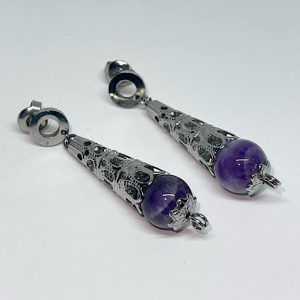 Pendientes de Amatista especial energia femenina.