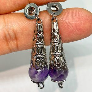 Pendientes de Amatista especial energia femenina.