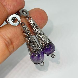 Pendientes de Amatista especial energia femenina.