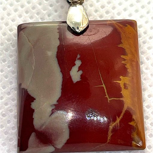 Comprar colgante jaspe rojo en plata.
