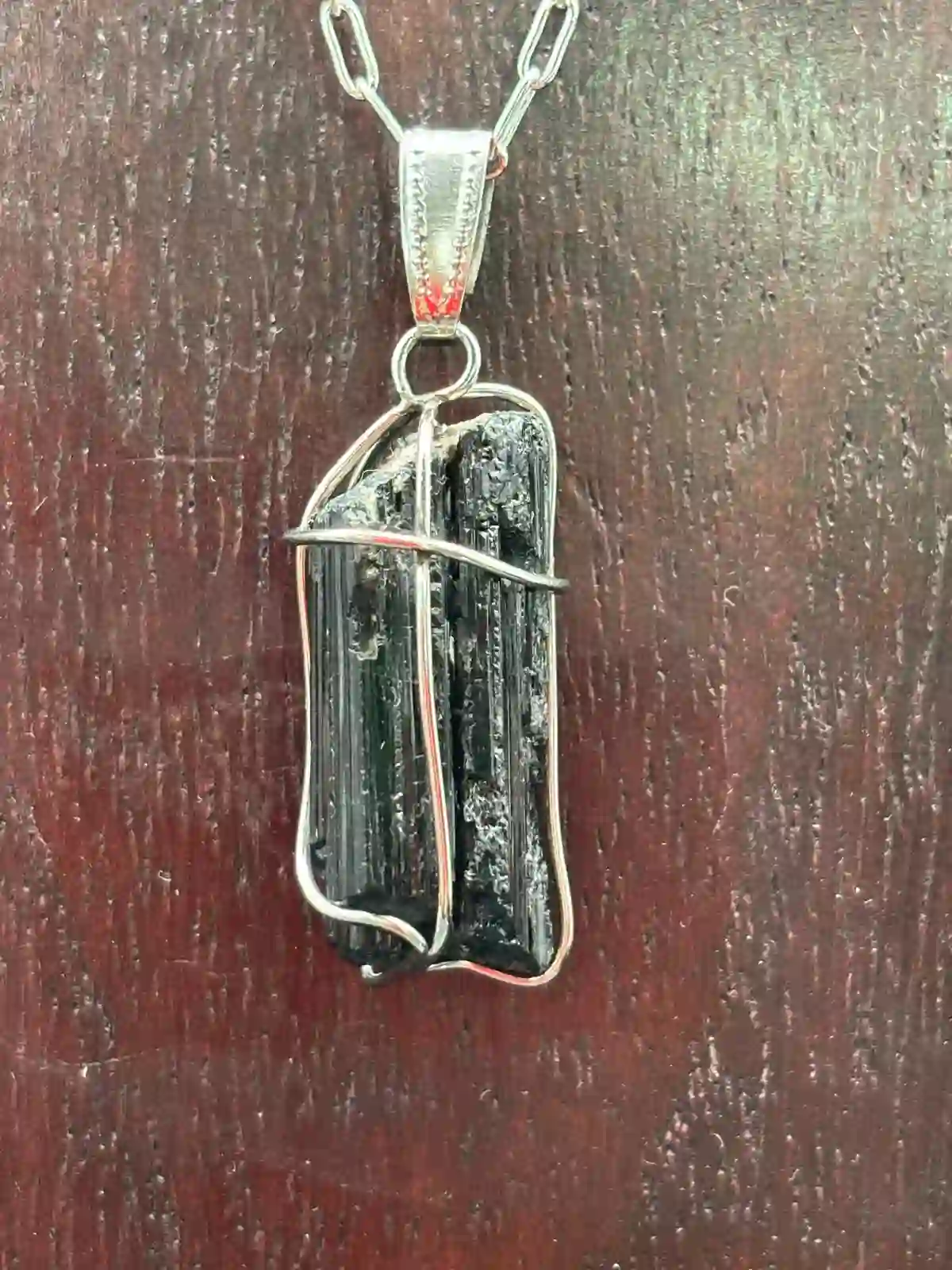 Colgante de Turmalina negra especial para la Proteccion.