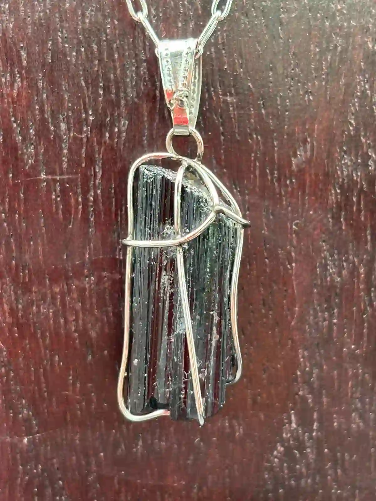 Colgante de Turmalina negra especial para la Proteccion.