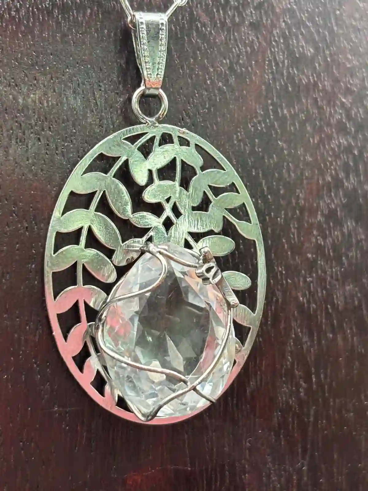 Colgante Sanador de Cuarzo cristal de Roca.