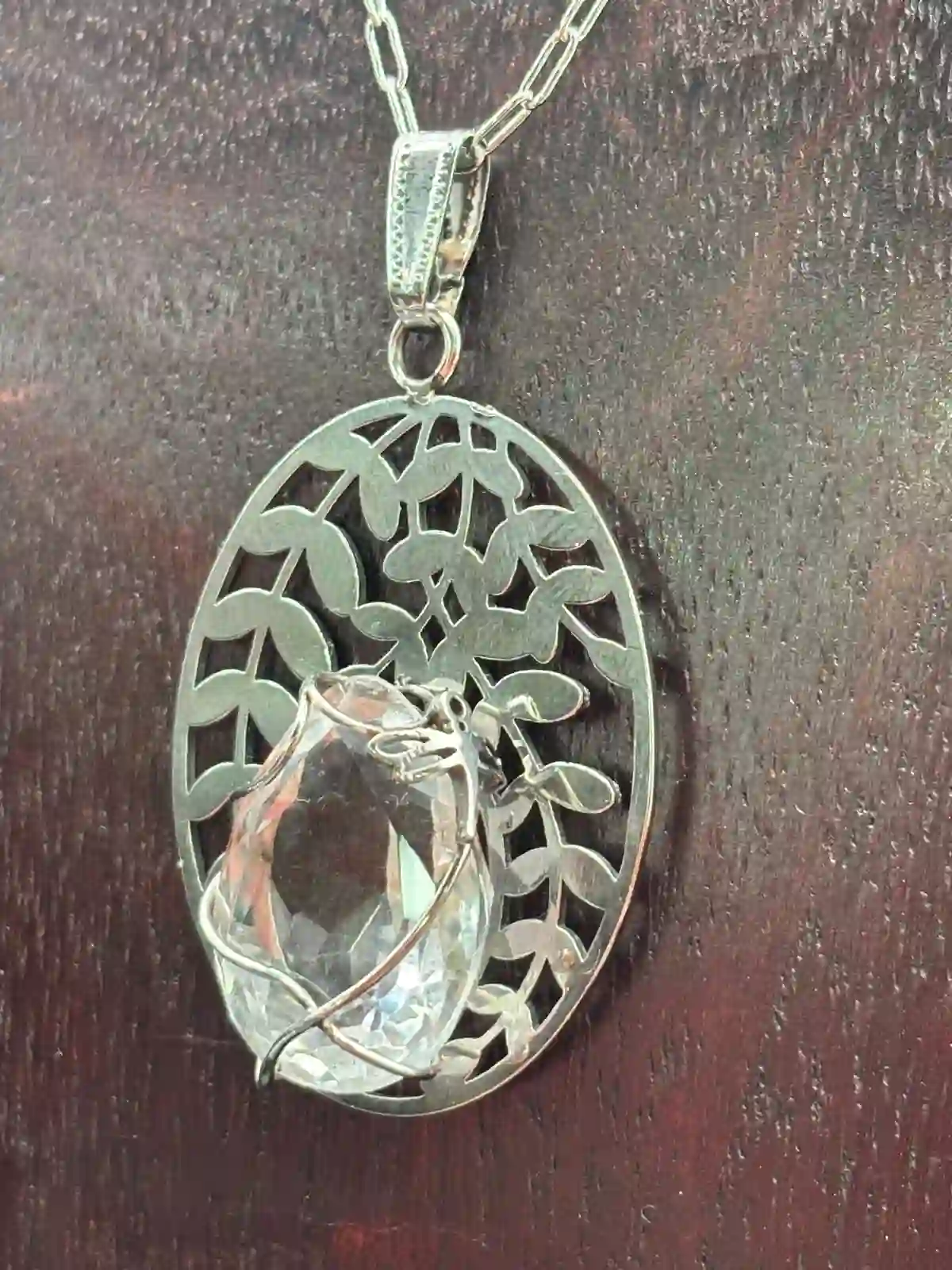Colgante Sanador de Cuarzo cristal de Roca.