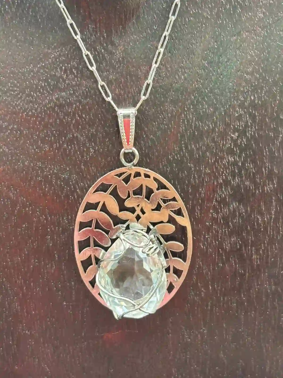 Colgante Sanador de Cuarzo cristal de Roca.