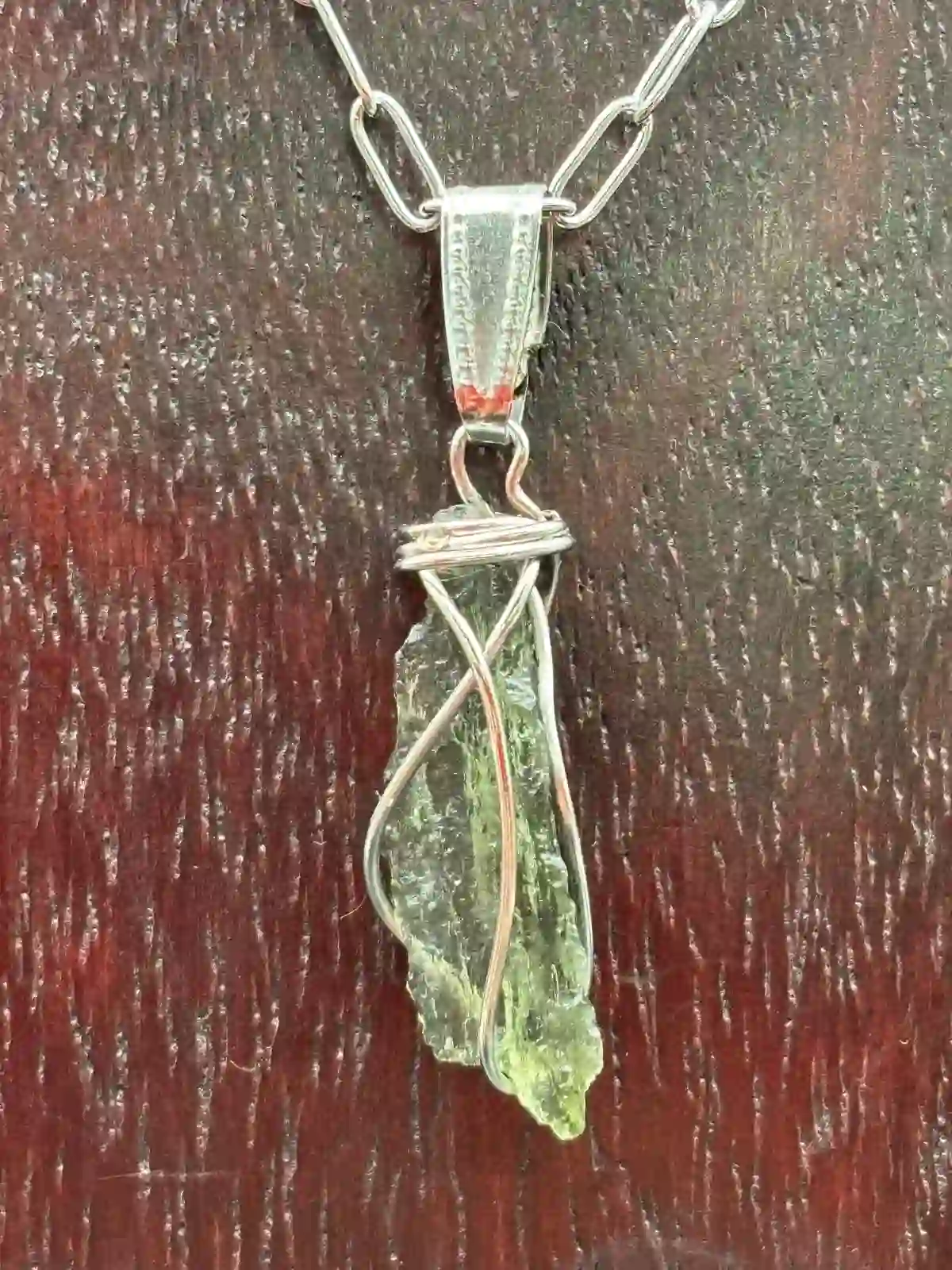 Colgante de Moldavita de Chlum (Chequia)