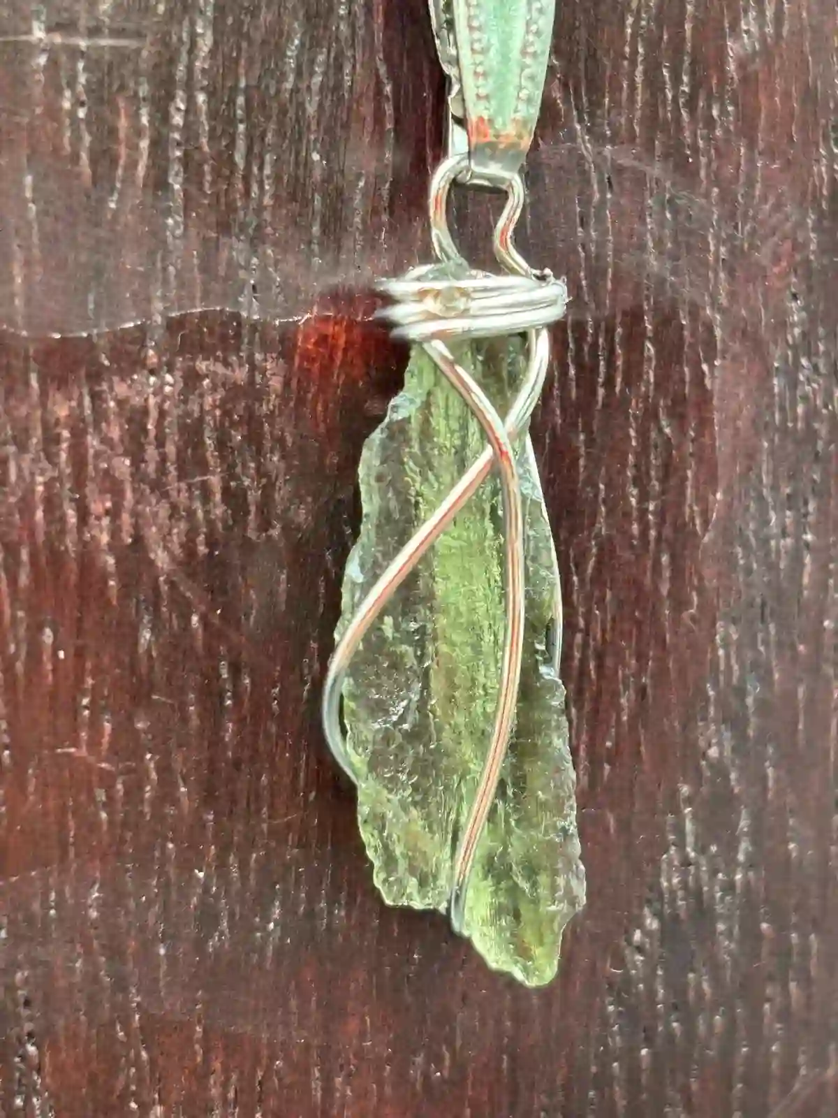 Colgante de Moldavita de Chlum (Chequia)