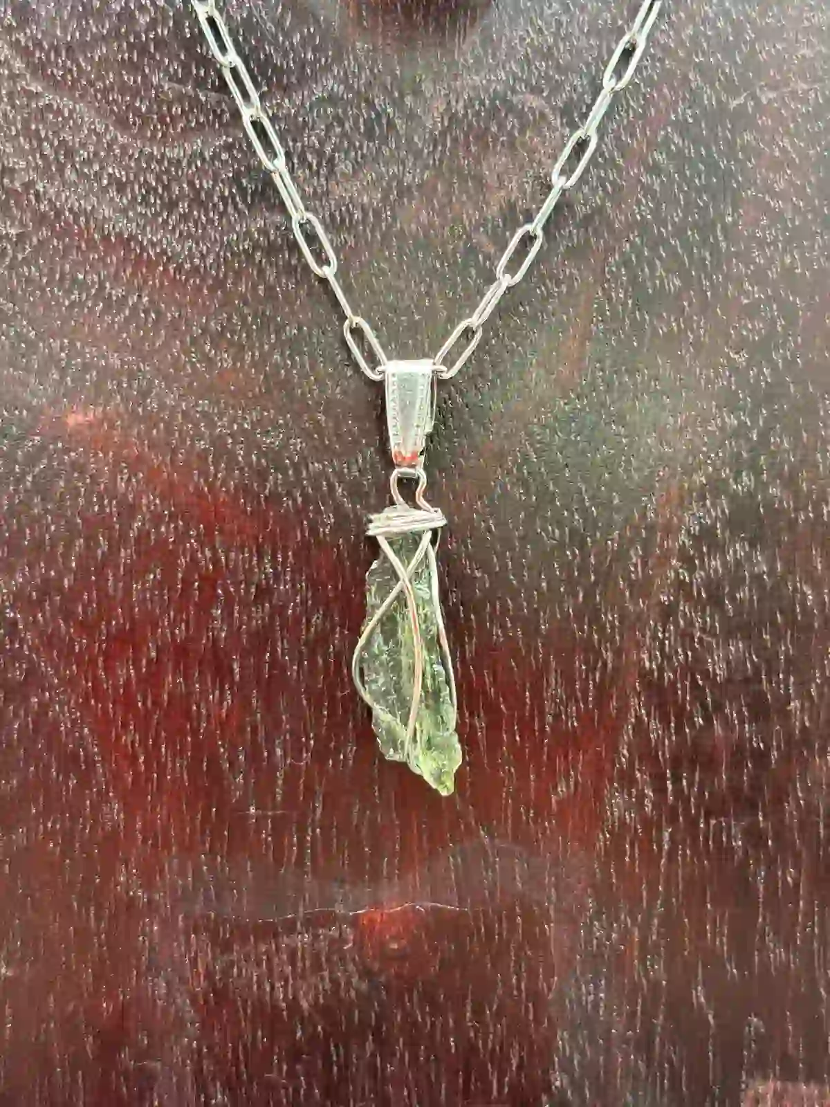 Colgante de Moldavita de Chlum (Chequia)